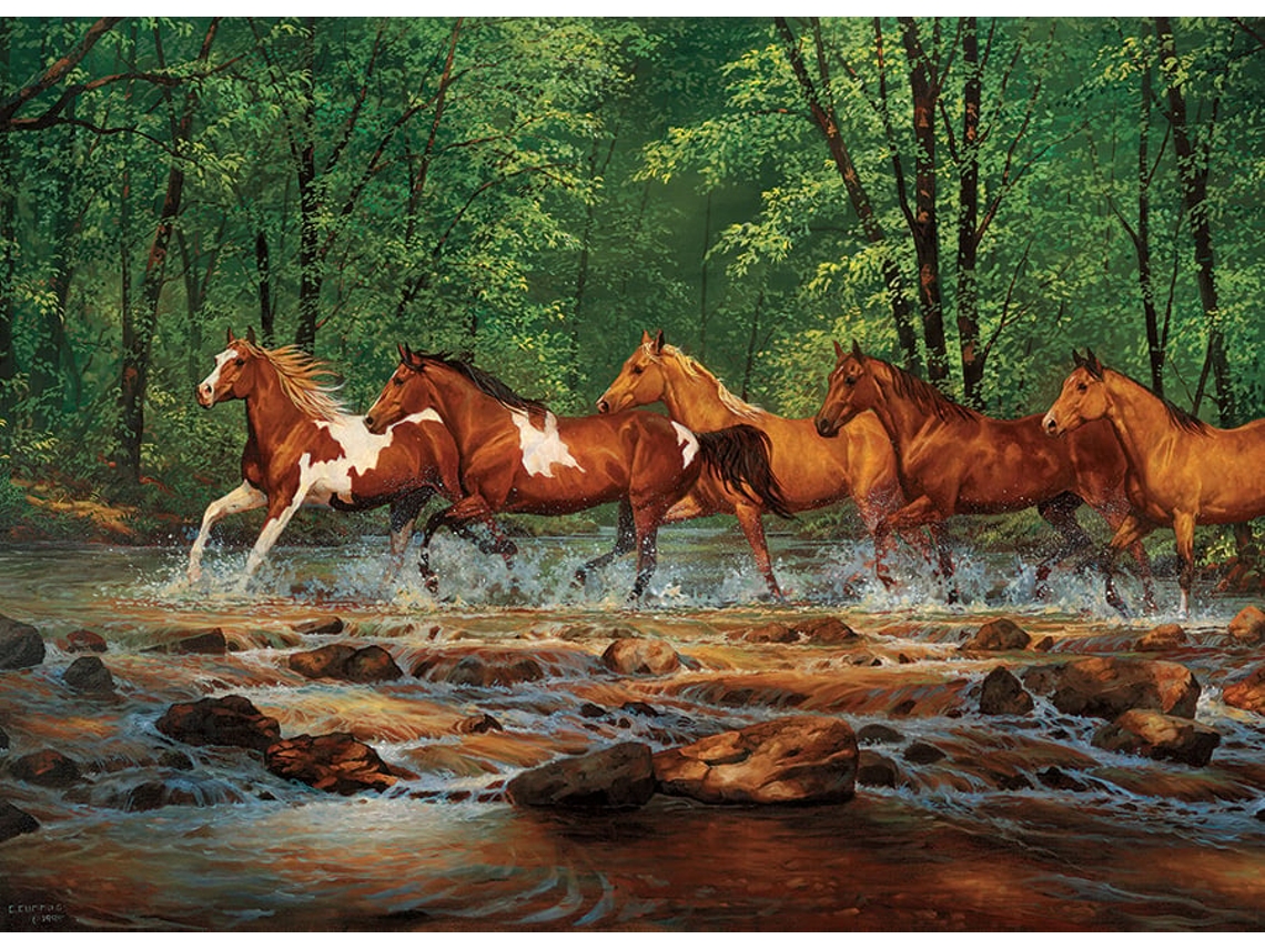 ¡Rompecabezas de 1000 piezas Cobble Hill Spring Creek Run para una diversión increíble!