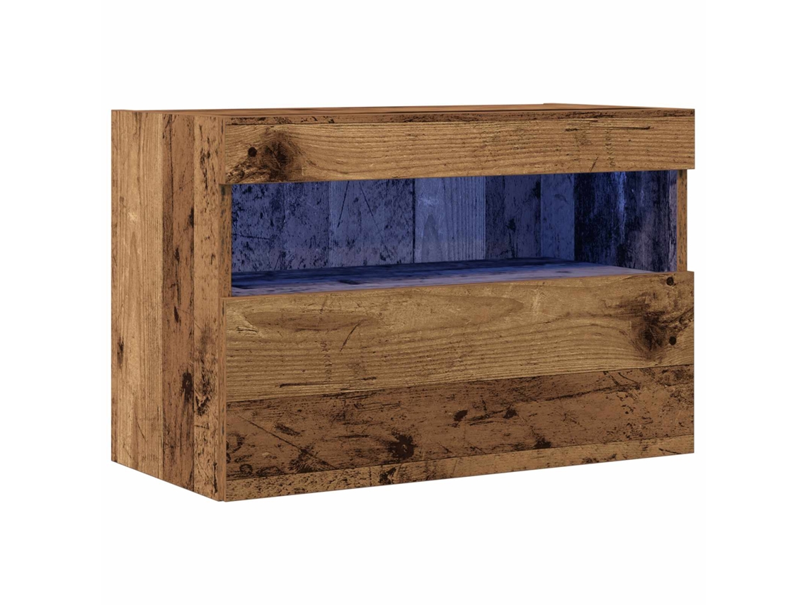 Maison Exclusive - Mueble De Tv Montado En La Pared Madera Vieja 60 X 30 X 40 Cm