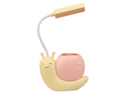 Rebe-lámpara De Escritorio Led Con Diseño Cartoon Recargable, Luz Suave Para Cuidado De Ojos, Ideal Para Niños, Luz De Noche Amarilla Para Dormitorio