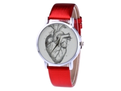Reloj Unisex De Cuarzo Con Correa De Pu Zhoulianfa T442-yx Rojo
