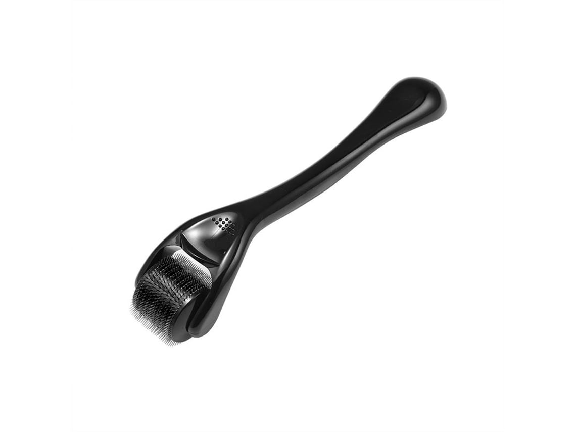 Rodillo de microagujas Yuysan de 0,2 mm para uso facial, estético y cuidado diario de la piel, color negro.