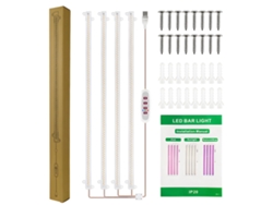 Lámpara Led De Cultivo De 8 W Para Plantas, 84+84 Led, Con Temporizador De 8h/12h/16h Y 5 Niveles De Brillo, 4 Barras.