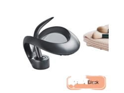 Grifo de baño negro mate, monomando, agua fría y caliente, OEM negro mate