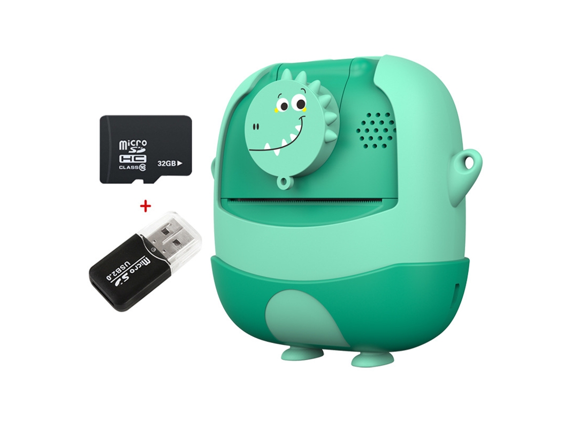 Cámara instantánea Chrui con pantalla de 2.0 pulgadas y tarjeta de memoria de 32 GB (verde)