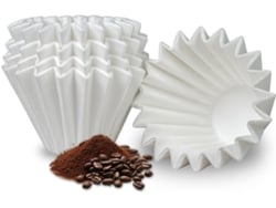 100 Folhas De Filtro De Papel Para Café, 45/155 Mm - Para 1-2 Xícaras De Café - Para Cafeteira Kalita Wave 155