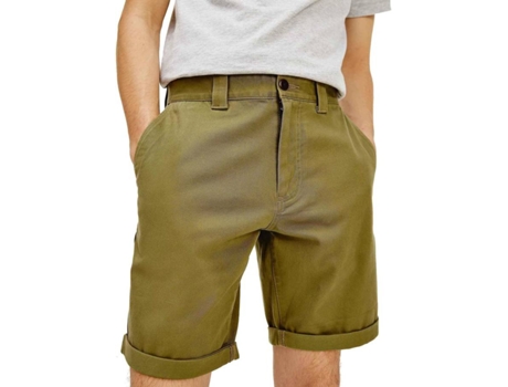 Pantalones Cortos TOMMY JEANS Scanton Chino Algodón Hombre (29 - Verde)
