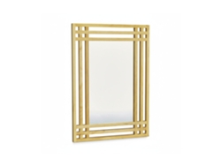 Relaxdays Espejo De Pared, Madera De Pino, Marco Grande, Accesorio De Baño, Rectangular, 70 X 50 X 2 Cm, 1 Ud., Marrón