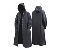 2026-impermeable Largo Para Adultos De Moda Negra Con Capucha Para Senderismo, Viajes Y Pesca Al Aire Libre Xxxl Negro