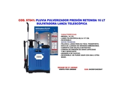 Pluvia pulv.presion retenida 16 lt sulfatadora l-telescopica