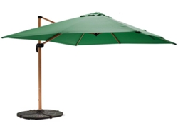 Parasol Excéntrico Inclinable Cuadrado (3 X 3 M) 4 Losas De Lastre