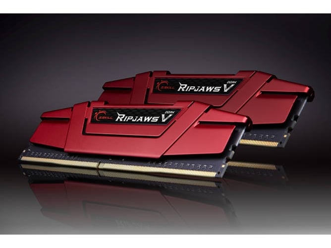 Memoria RAM DDR4 G.SKILL F4-3600C19D-16GVRB (2 x 8 GB - 3600 MHz - CL 19 - Rojo)