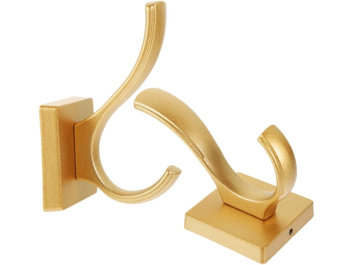 Juego de 2 ganchos de pared para colgar toallas y ropa, estilo europeo, para dormitorio y baño.
