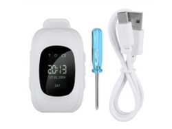 Reloj Telefónico Para Niños Antipérdida Llamada De Emergencia Pantalla Táctil Segura (blanco)