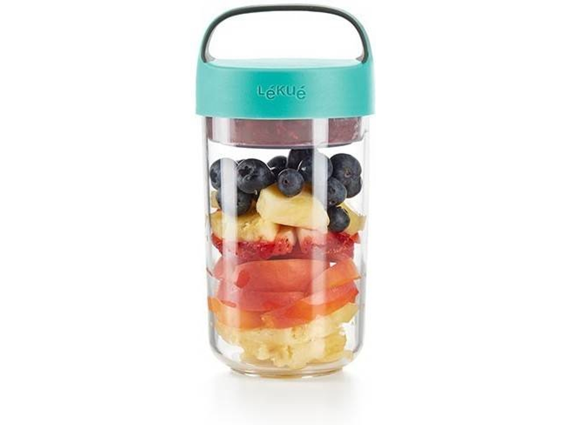 Tarro  LEKUE To Go (Azul - Silicone - 600 ml)
