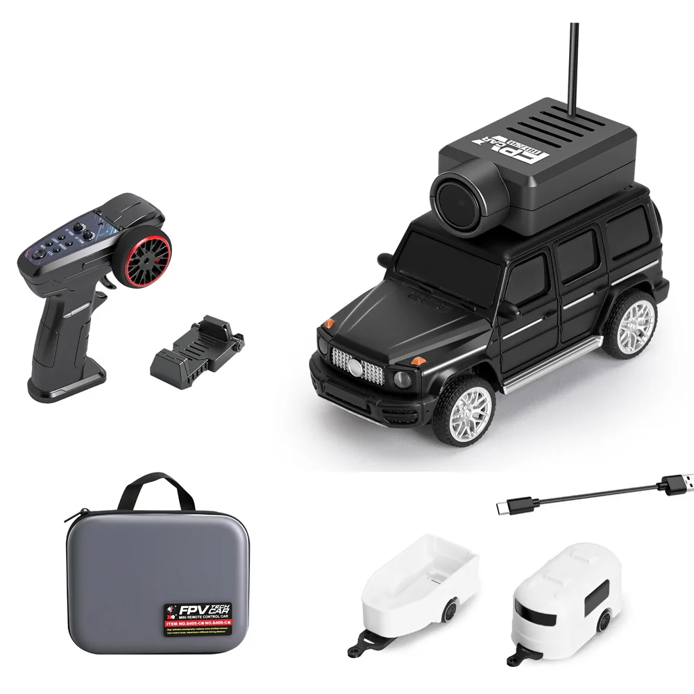 Coche Teledirigido (negro), Equipado Con Cámara, Que Se Puede Controlar Mediante Una Aplicación Móvil De 2,4 Ghz.