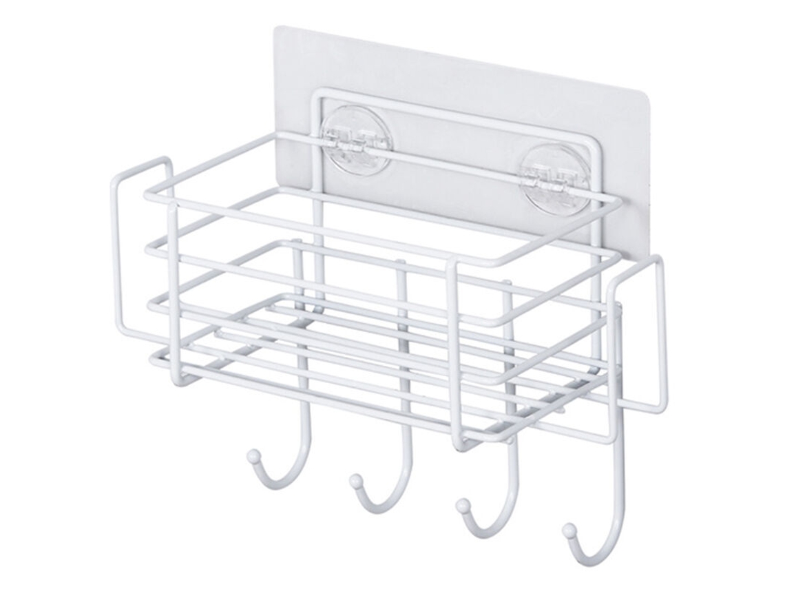 Organizador para fregadero de cocina: soporte para esponjas, cesta escurridora de platos, estante de almacenamiento, escurridor de platos, botes para especias, protector de tela.