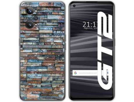 Carcasa para Realme GT 2 5G TUMUNDOSMARTPHONE Dibujos Ladrillo 05 Multicolor