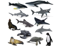 Figuras En Miniatura De Animales Marinos 2025, 12 Juguetes Educativos Para Niños, Regalo De Cumpleaños.