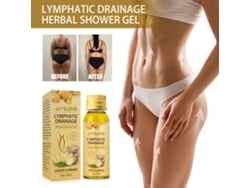 Gel De Banho De Gengibre Jaysuing 30ml Para Emagrecimento, Metabolismo E Drenagem Linfática