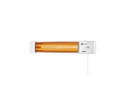 Estufa De Cuarzo África Blanca 1200w 2 Potencias Control Por Cadena (10,4x57x10,8cm)