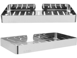 Jabonera De Pared De Acero Inoxidable 304, Juego 2, Drenaje Automático, No Requiere Perforación,