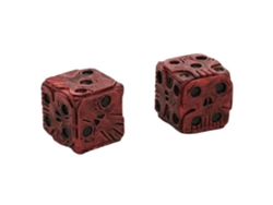 Dados De Esqueleto Rojos, Mini Decorativos De Halloween Para Fiestas, Bares Y Juegos De Mesa.