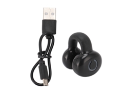 Fone De Ouvido Bluetooth V5.3 Clip On Condução Óssea Open Ear Estéreo Cancelamento De Ruído À Prova D'água Preto