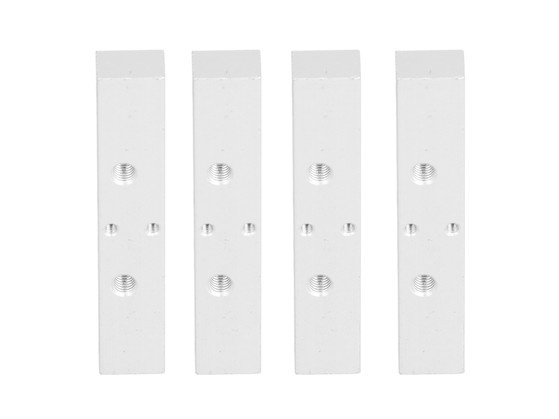 4 Piezas De Bloque Calefactor De Aluminio Con 2 Boquillas Y Asiento De Garganta Fijo Para Impresora 3d Makerbot Mk8