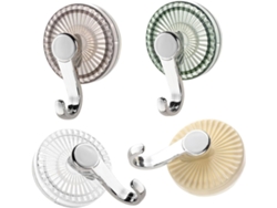 Ganchos Reutilizables Con Ventosa De 4 Pzas Para Baño Y Cocina, Resists A Taladros Tecnología Ventosa.
