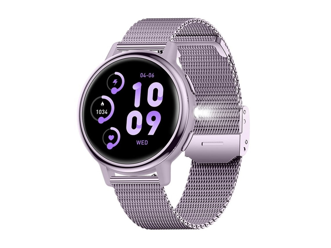 Smartwatch Ak88 Para Mujeres, Monitoreo De Salud Y Llamadas Bluetooth Yizhood (morado)