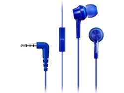 Auriculares con Cable PANASONIC RP-TCM115E (In Ear - Micrófono - Azul)