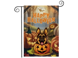 Juego de banderas de jardín de Halloween, banderas pequeñas para patio