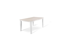 Grande - Mesa extensible (156/316 x 90 cm) en Melamina Blanco STONES