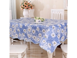 KOFIHETY Mantel rectangular para interior y exterior, tela floral primavera/verano