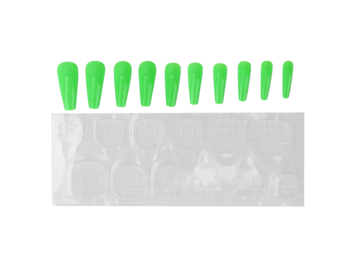 KKML-10 Piezas de Uñas Postizas de Cobertura Total de Color Puro para Mujeres y Niñas Elegantes y a la Moda Herramienta de Manicura N5354-03