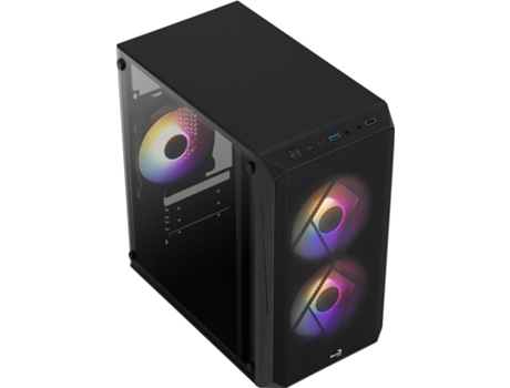 Caja PC AEROCOOL NA (Mini ATX Tower - Negro)