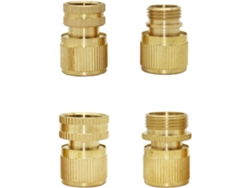 Adaptador Conector Para Jardín 1 Pieza Rosca Externa De 1/2" Latón