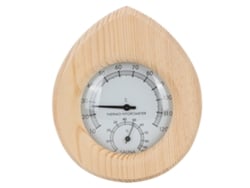 Termohigrómetro 2 En 1 Fabricado En Madera De Pino Blanco Para Accesorios De Sauna Y Sala De Sudoración.