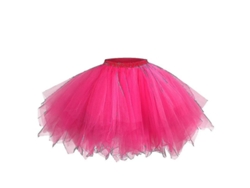 2026-falda Tutú Corta Para Mujer Con Encaje Tule Princesa Elástica Para Baile Tallas M Xl Xxl