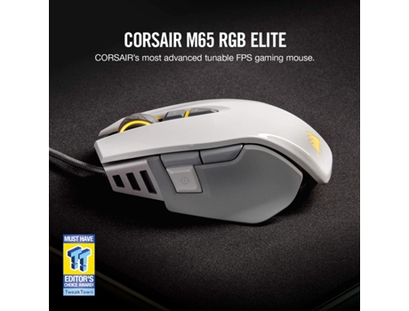 Ratón ELKUAIE Corsair M65 Blanco