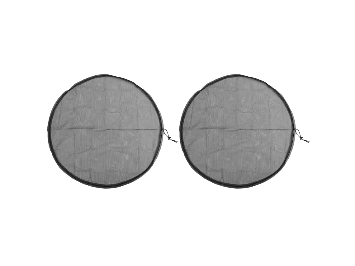 2 Cubiertas De Malla Negra De 95 Cm Para Cubo De Lluvia, Recolección De Agua, Protección Contra Insectos.