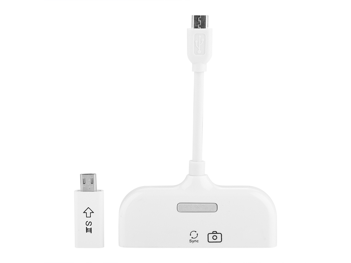 Adaptador Micro USB a HDMI OTG 5 en 1 con lector de tarjetas para Android