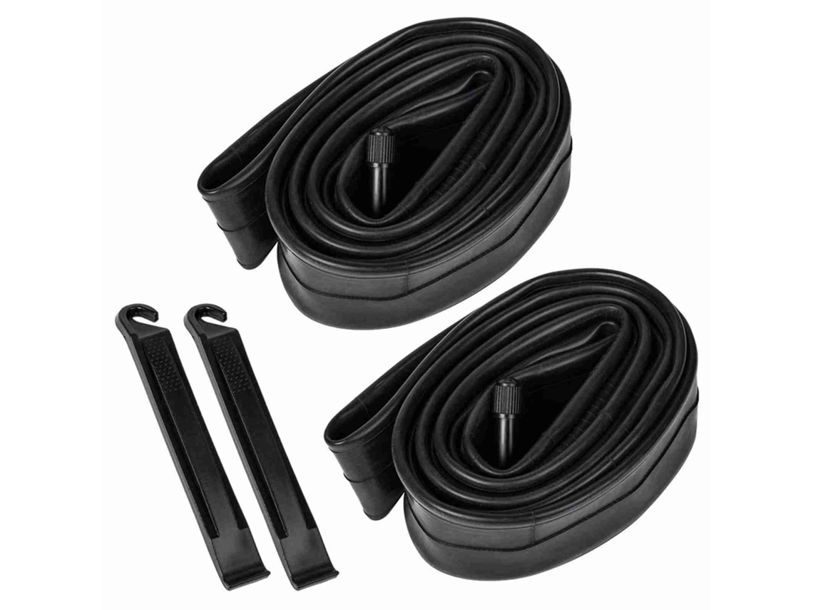 Cámaras De Aire Para Bicicleta De Montaña 26x1.75/2.125 Con Válvula Schrader Y Desmontadores De Neumáticos.