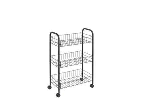 Carro Multiuso 3 Estante METALTEX Lugano Lava Touch-Therm