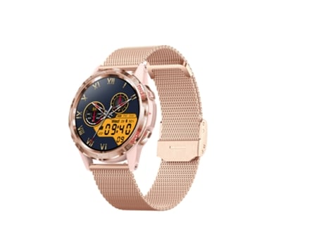 EKO 5.1 Reloj conectado con antirrobo y pulsera milanesa de acero inoxidable Dorado