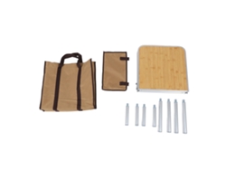 Mesa de camping plegable multiusos, ligera, de aleación de aluminio, portátil, para picnic, viajes al aire libre, pesca y hogar.