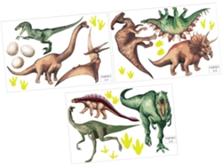 Pegatina luminosa de dinosaurio CHABERLU, removible, para dormitorio.