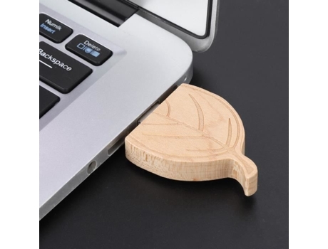 HURRISE Almacenamiento de Disco de Madera Flash Drives USB 2.0 U Disk para PC Compatible con USB 1.1 Caja de Computadora