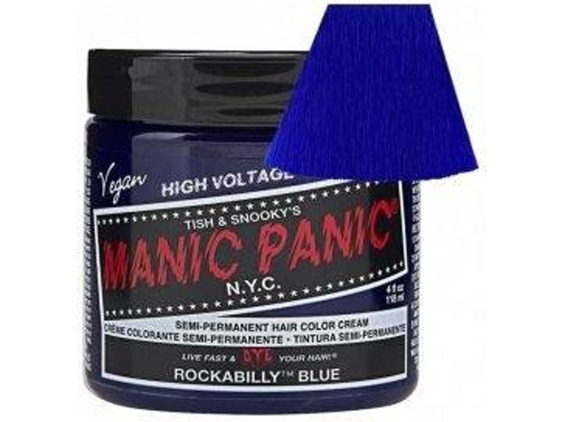 Crema de Coloración  Semi-Permanente MANIC PANIC Rockabilly Blue (118 ml)