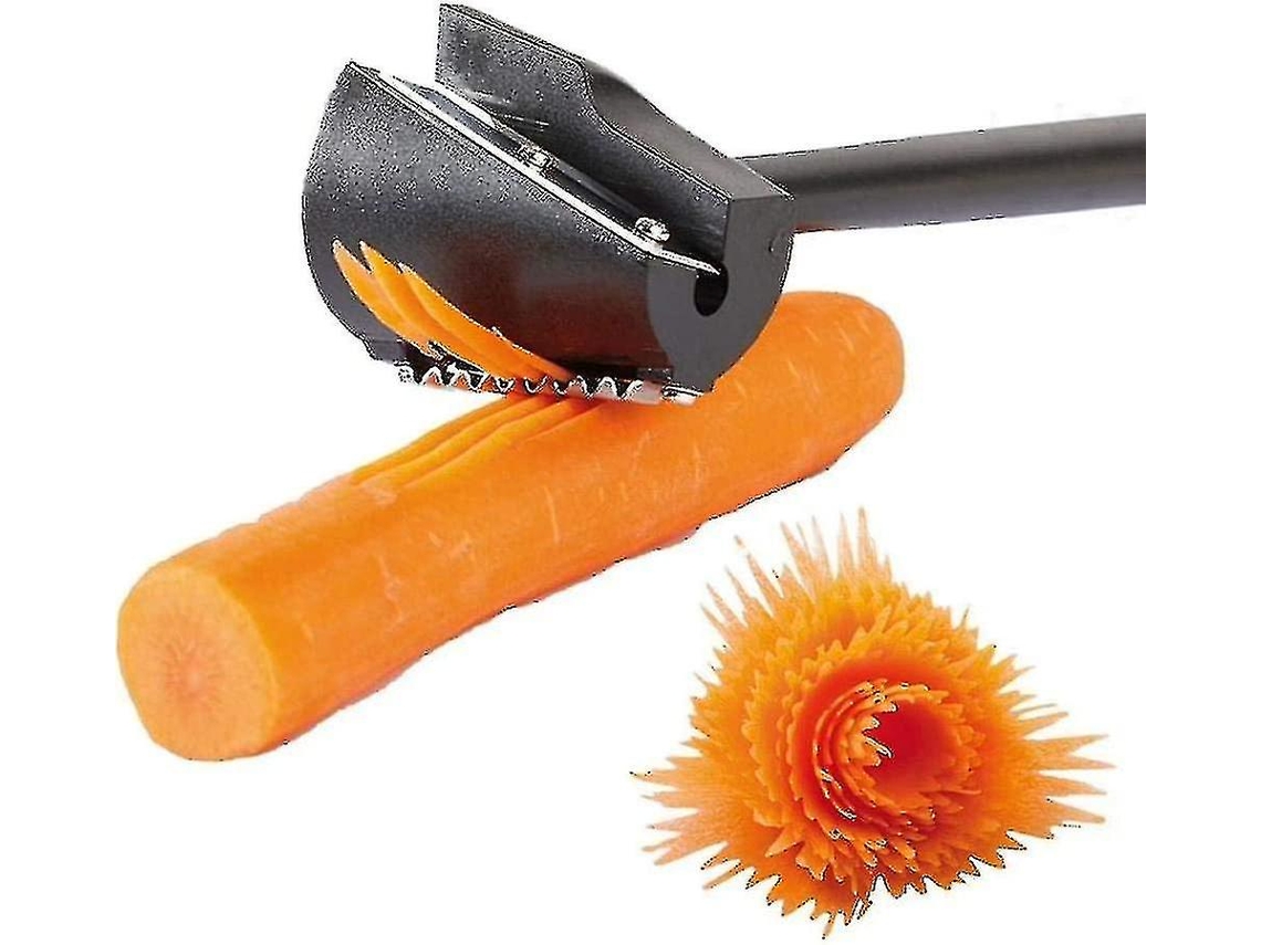 Ferramenta De Descasque E Corte Espiral Para Legumes E Frutas, Folhas Decorativas, Aço Inoxidável, Abs Alimentar